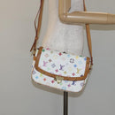 LOUIS VUITTON Monogram Multicolor Sologne Shoulder Bag White M92661 Auth 128142-23