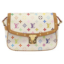 LOUIS VUITTON Monogram Multicolor Sologne Shoulder Bag White M92661 Auth 128142-13