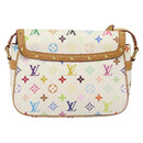 LOUIS VUITTON Monogram Multicolor Sologne Shoulder Bag White M92661 Auth 128142-2