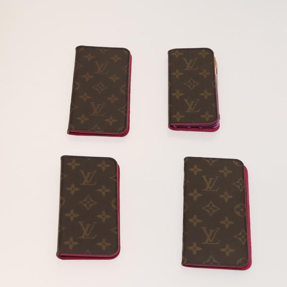 LOUIS VUITTON Monogram iPhone Case 10set LV Auth 128149