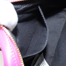 VERSACE Chain Shoulder Bag Leather Pink Gold Auth 128162V-21