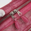 BALENCIAGA City Hand Bag Leather 2way Pink Silver 240578 Auth 128166-18