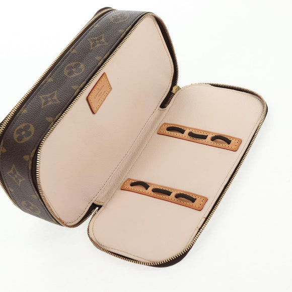 LOUIS VUITTON Monogram Trousse Blush GM Cosmetic Pouch M47505 LV Auth 128167V
