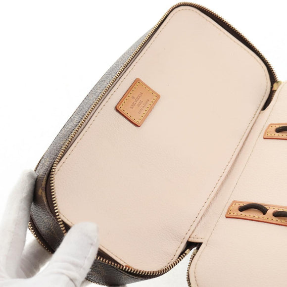 LOUIS VUITTON Monogram Trousse Blush GM Cosmetic Pouch M47505 LV Auth 128167V