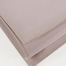 Salvatore Ferragamo Gancini Hand Bag Leather 2way Pink Silver Auth 128169V-16