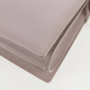 Salvatore Ferragamo Gancini Hand Bag Leather 2way Pink Silver Auth 128169V-19