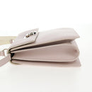 Salvatore Ferragamo Gancini Hand Bag Leather 2way Pink Silver Auth 128169V-3