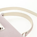 Salvatore Ferragamo Gancini Hand Bag Leather 2way Pink Silver Auth 128169V-14