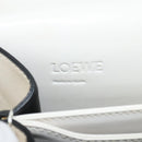 LOEWE Barcelona Shoulder Bag Leather Yellow Silver Auth 128170V-20