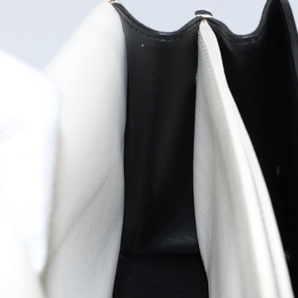 LOEWE Barcelona Shoulder Bag Leather Yellow Silver Auth 128170V