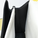 LOEWE Barcelona Shoulder Bag Leather Yellow Silver Auth 128170V-22