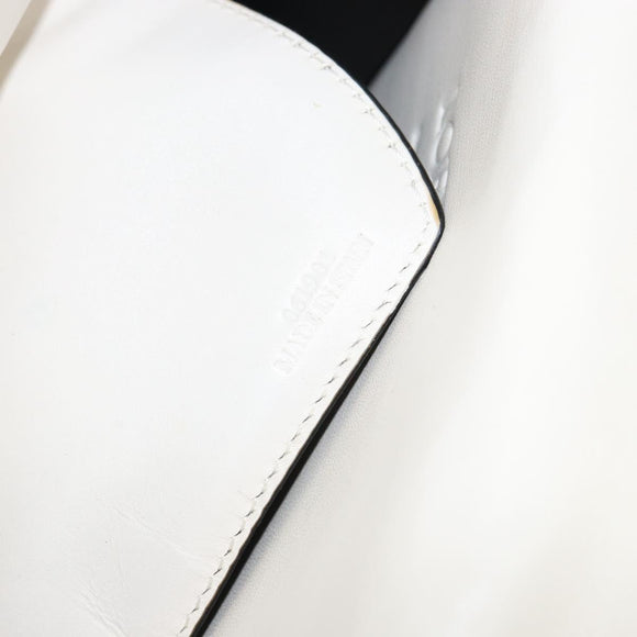 LOEWE Barcelona Shoulder Bag Leather Yellow Silver Auth 128170V