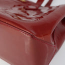 LOUIS VUITTON Vernis Wilshire PM Hand Bag Rouge Grunadine M91723 LV Auth 128171-9