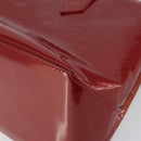 LOUIS VUITTON Vernis Wilshire PM Hand Bag Rouge Grunadine M91723 LV Auth 128171-15