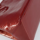 LOUIS VUITTON Vernis Wilshire PM Hand Bag Rouge Grunadine M91723 LV Auth 128171-16