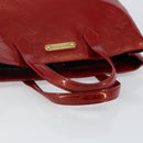 LOUIS VUITTON Vernis Wilshire PM Hand Bag Rouge Grunadine M91723 LV Auth 128171-7