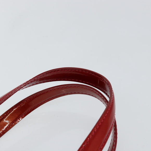 LOUIS VUITTON Vernis Wilshire PM Hand Bag Rouge Grunadine M91723 LV Auth 128171