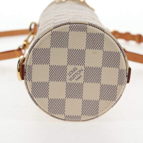 LOUIS VUITTON Damier Azur Bottle Holder Porte Boutille Bag GI0373 Auth 128175V