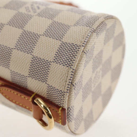 LOUIS VUITTON Damier Azur Bottle Holder Porte Boutille Bag GI0373 Auth 128175V