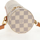 LOUIS VUITTON Damier Azur Bottle Holder Porte Boutille Bag GI0373 Auth 128175V-6
