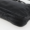 BALENCIAGA The Hip Shoulder Bag Leather Black 242803 Auth 128176V-15