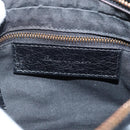 BALENCIAGA The Hip Shoulder Bag Leather Black 242803 Auth 128176V-17