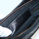 BALENCIAGA The Hip Shoulder Bag Leather Black 242803 Auth 128176V-12