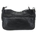BALENCIAGA The Hip Shoulder Bag Leather Black 242803 Auth 128176V-2