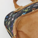 LOUIS VUITTON Monogram Multicolor Alma Hand Bag Black M92646 LV Auth 128178A-15
