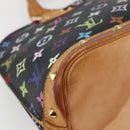 LOUIS VUITTON Monogram Multicolor Alma Hand Bag Black M92646 LV Auth 128178A-9