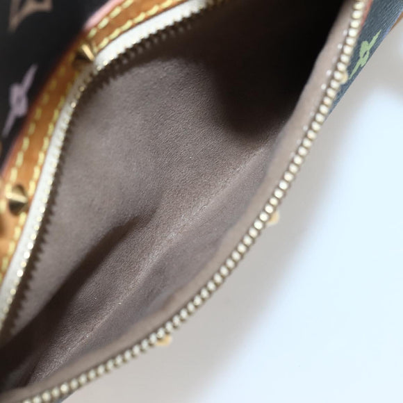 LOUIS VUITTON Monogram Multicolor Alma Hand Bag Black M92646 LV Auth 128178A