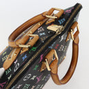 LOUIS VUITTON Monogram Multicolor Alma Hand Bag Black M92646 LV Auth 128178A-6