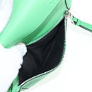 LOEWE Puzzle bag Anagram Waist bag Leather Green Silver Auth 128181M-23