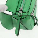 LOEWE Puzzle bag Anagram Waist bag Leather Green Silver Auth 128181M-24