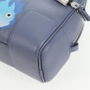 LOEWE Ghibli Howl's Moving Castle Amazona 16 Bag Leather 2way Blue Auth 128182M-18