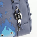 LOEWE Ghibli Howl's Moving Castle Amazona 16 Bag Leather 2way Blue Auth 128182M-21