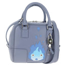 LOEWE Ghibli Howl's Moving Castle Amazona 16 Bag Leather 2way Blue Auth 128182M-1