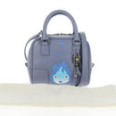 LOEWE Ghibli Howl's Moving Castle Amazona 16 Bag Leather 2way Blue Auth 128182M-13