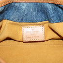 LOUIS VUITTON Monogram denim Preity Hand Bag Blue M95020 LV Auth 128188V-18