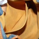 LOUIS VUITTON Monogram denim Preity Hand Bag Blue M95020 LV Auth 128188V-21