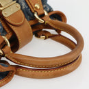 LOUIS VUITTON Monogram denim Preity Hand Bag Blue M95020 LV Auth 128188V-7