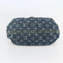 LOUIS VUITTON Monogram denim Preity Hand Bag Blue M95020 LV Auth 128188V-5