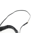 PRADA Hand Bag Leather 2way Black Gold Auth 128189M-17