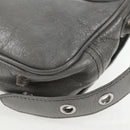 BALENCIAGA Flap Bag XS Shoulder Bag Leather 2way Gray Silver 719082 Auth 128190M-18