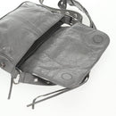 BALENCIAGA Flap Bag XS Shoulder Bag Leather 2way Gray Silver 719082 Auth 128190M-21