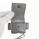 BALENCIAGA Flap Bag XS Shoulder Bag Leather 2way Gray Silver 719082 Auth 128190M-33