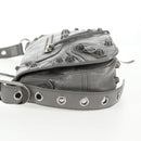 BALENCIAGA Flap Bag XS Shoulder Bag Leather 2way Gray Silver 719082 Auth 128190M-4