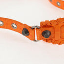 BALENCIAGA Le Cagoule XS Shoulder Bag Leather Orange Silver 671309 Auth 128191M-16