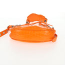 BALENCIAGA Le Cagoule XS Shoulder Bag Leather Orange Silver 671309 Auth 128191M-6