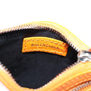 BALENCIAGA Le Cagoule XS Shoulder Bag Leather Orange Silver 671309 Auth 128191M-24